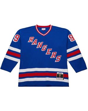 Mitchell & Ness X Nhl New York Rangers 1996-97 Wayne Gretzky T-Shirt - Blue