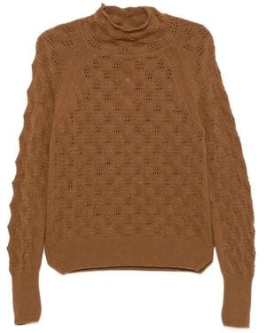 Ermanno Scervino Open-Knit Jumper - Brown