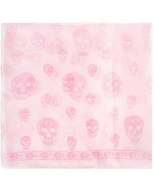 McQueen Fular Classic Skull - Rosa