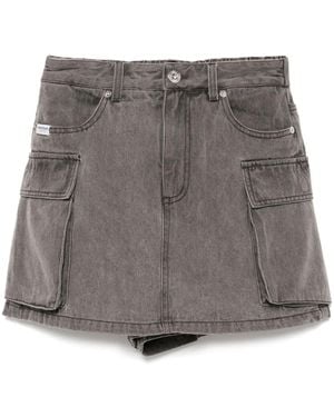 Chocoolate Denim Skort - Gray