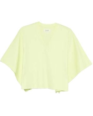 Psophia V-Neck Short-Sleeved T-Shirt - Yellow