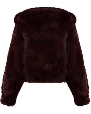 BB COUTURE エコファー ジャケット - パープル