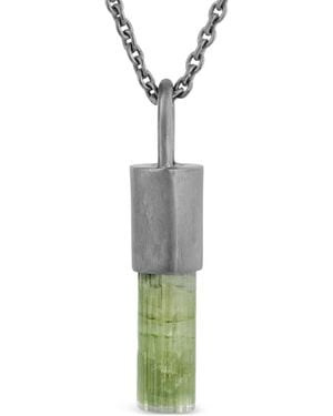 Parts Of 4 Sterling Talisman Tourmaline Necklace - Green