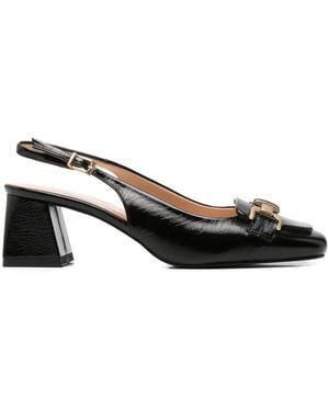 SERGIO MORETTI FIRENZE Buckle-Detail Slingback Court Shoes - Black