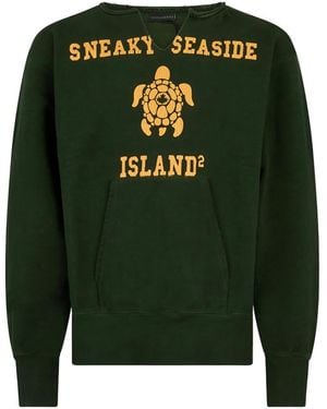 DSquared² Turtle Graphic Crewneck - Green