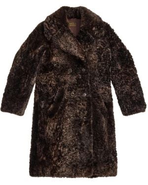 RRL Mae Double-Breasted Coat - Black