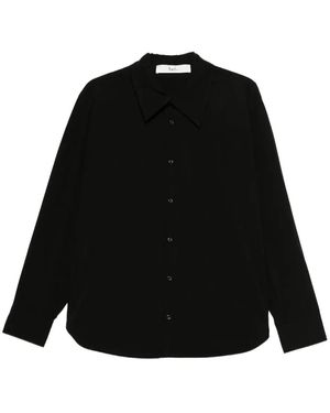 Séfr Point-Collar Shirt - Black
