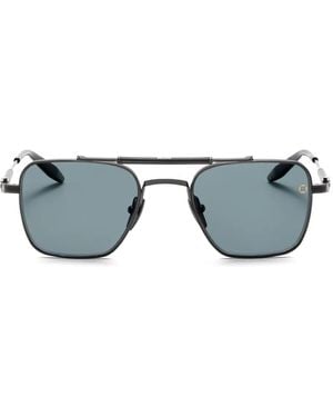 Akoni Europa Square-Frame Sunglasses - Grey