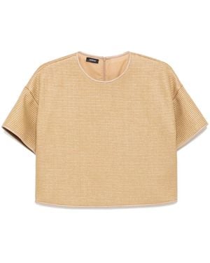 Akris Boxy Blouse - Natural