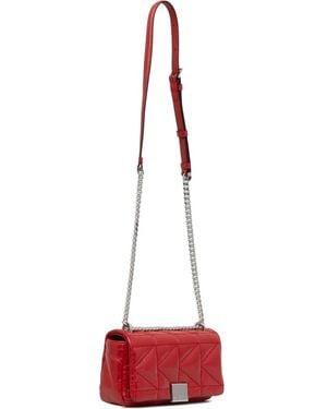 KARL LAGERFELD Quilted Crossbody Bag - Red