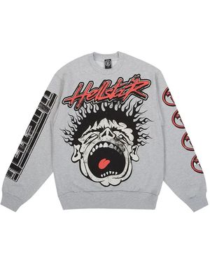 HELLSTAR Records Sweatshirt - White