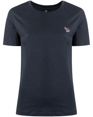 Paul Smith Zebra-Motif Cotton T-Shirt - Black