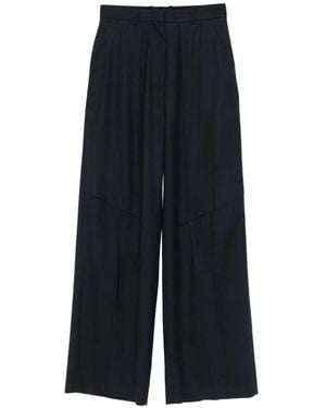 Kiko Kostadinov Pinstriped Panelled Trousers - Blue