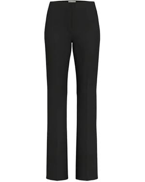 Marella Pantaloni Dritti Con Piega - Nero