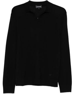 Emporio Armani ロングスリーブ セーター - ブラック