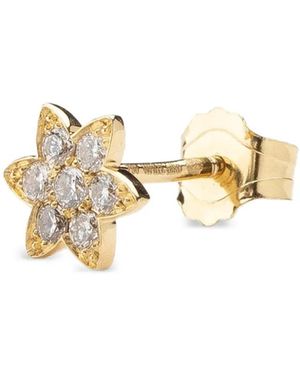 We by WHITEbIRD 18K Flower Diamond Earring - Metallic