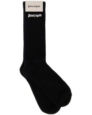 Palm Angels Socken mit Logo-Stickerei - Schwarz