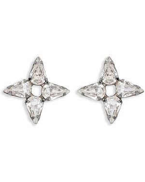 Jennifer Behr Evae Stud Earrings - White