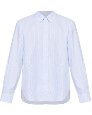 Rag & Bone Camicia A Righe Con Bottoni - Bianco