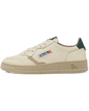 Autry Medalist Low Perforated Leather Sneakers - White