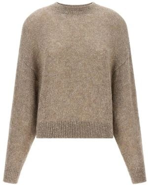 Brunello Cucinelli Diamante Sequin-Embellished Sweater - Natural