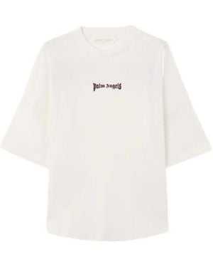 Palm Angels T-Shirt Mit Logo-Print - Weiß