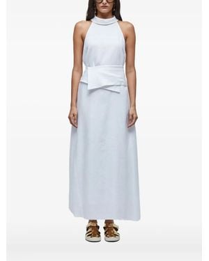 Osklen Halterneck Belted Dress - White
