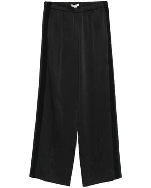 Vince Side-Stripe Trousers - Black
