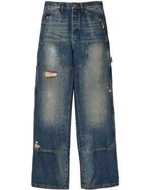 Marc Jacobs Grunge Wide-Leg Carpenter Jeans - Blue