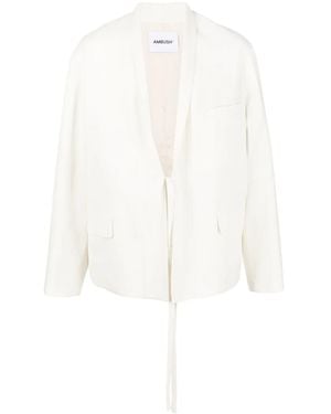 Ambush Tie-Front Jacket - White