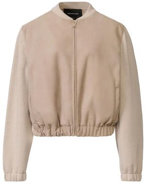 Fabiana Filippi Panelled Zip-Up Jacket - Natural