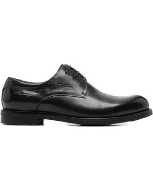 Alberto Gozzi Perforated-Detail Lace-Up Shoes - Noir