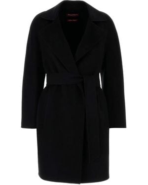 Max Mara ベルテッド コート - ブラック