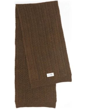 MM6 by Maison Margiela Ribbed Scarf - Brown
