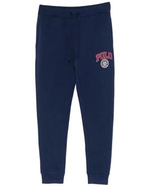 Polo Ralph Lauren Pantalon De Jogging En Polaire À Logo - Blue