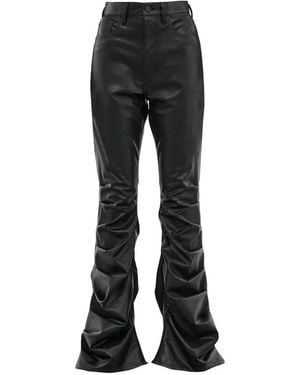 Junya Watanabe Ruffled Flared Trousers - Black