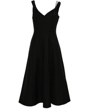 Rohe Twisted-Shoulder Dress - Black