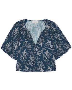 The Great Blythe Floral Top - Blue