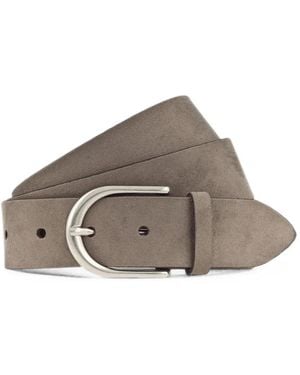 BGM LABEL Ceinture À Effet Velours Et Boucle - Brown
