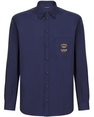 Dolce & Gabbana ロゴ シャツ - ブルー