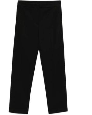 Twinset Logo-Plaque Trousers - Black