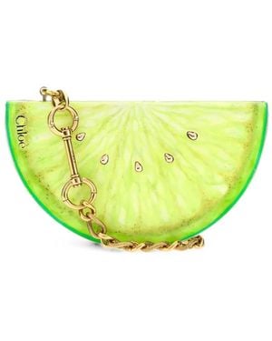 Chloé Borsa A Spalla Tropicus Lemon - Verde