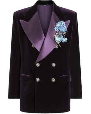 Dolce & Gabbana Double-Breasted Jacket - Black