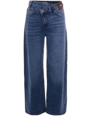 Liu Jo Asymmetric-Waist Jeans - Blue