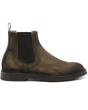 Officine Creative Dude Flexi Suede Chelsea Boots - Brown