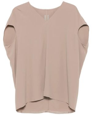 Rick Owens Vネック トップ - ナチュラル