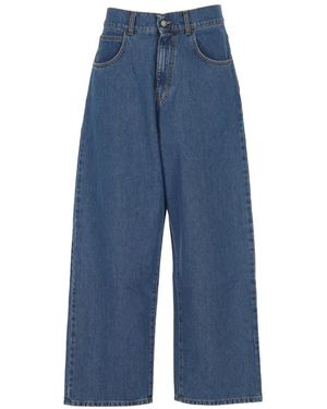 WOOD WOOD Wooden Wide-Leg Jeans - Blue
