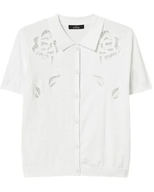 Twinset Broderie-Anglaise Short-Sleeve Shirt - White