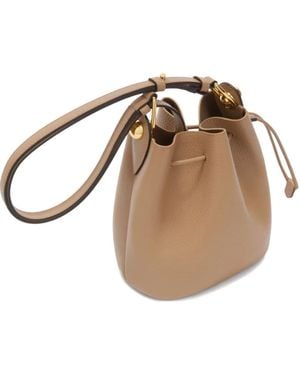 Furla Mini Sfera Leather Bucket Bag - Metallic