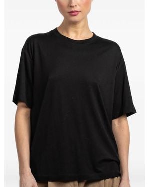 Another Tomorrow Crew-Neck Short-Sleeved T-Shirt - Black